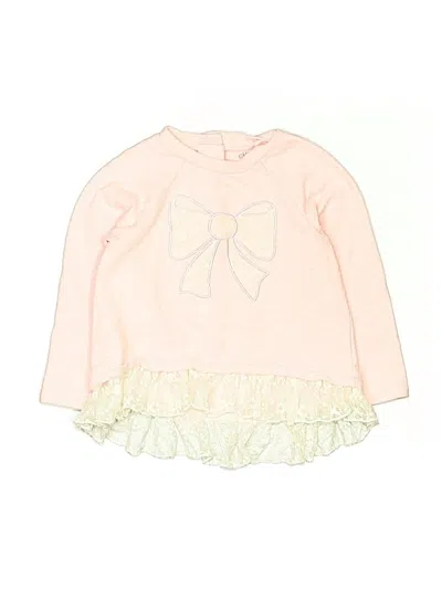 Pre-owned Little Me Kids' Long Sleeve T-shirt In Pink