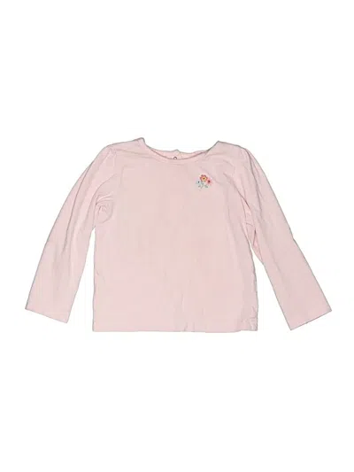 Pre-owned Little Me Kids' Long Sleeve T-shirt In Pink
