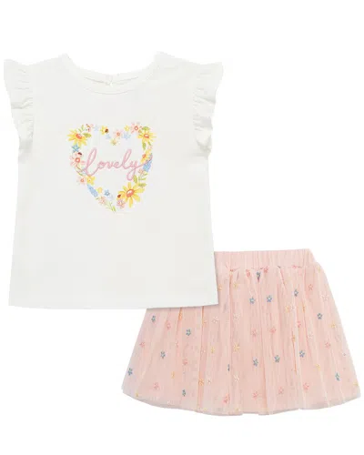 Little Me Kids' Lovely Fashion Skort Set In Multi