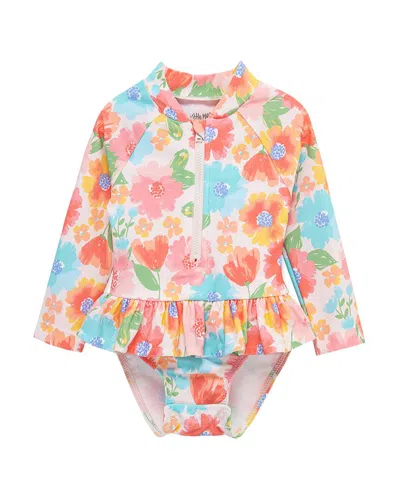 Little Me Kids' Multi Floral One-piece Rashguard