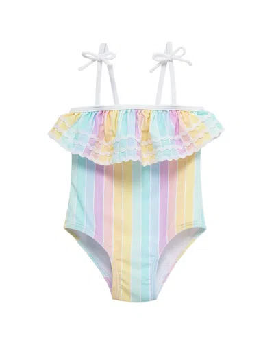 Little Me Multi Stripe Swimsuit