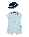 Little Me Nautical Romper Hat In Multi