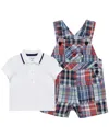 Little Me Patchwork Shotall Set In Multi