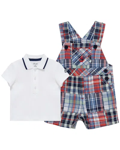 Little Me Kids' Patchwork Shotall Set In Multi