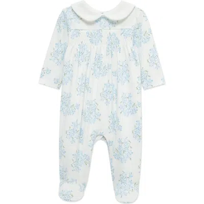 Little Me Babies'  Pima Hydrangea Footie In Floral