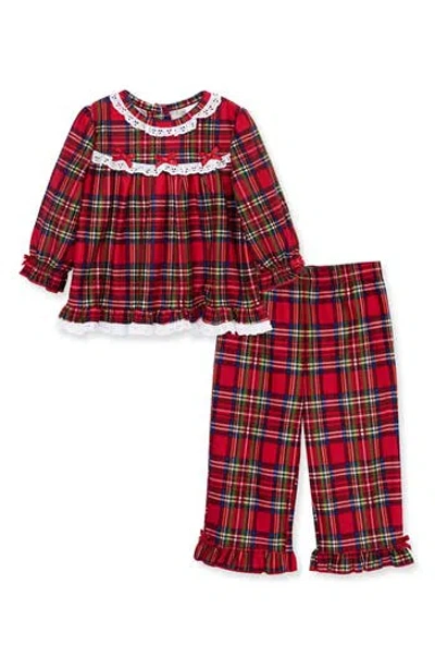 Little Me Babies'  Plaid Two-piece Pajamas In Multi