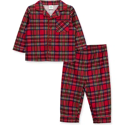 Little Me Babies'  Plaid Two-piece Pajamas In Multi