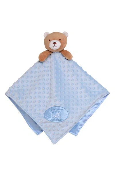 Little Me Plush Bear Soother Blanket In Blue
