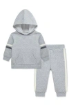 Little Me Pullover Hoodie & Sweatpants Set In Gray