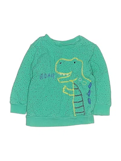Pre-owned Little Me Kids' Pullover Sweater In Green