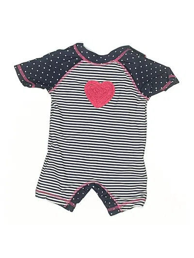Pre-owned Little Me Babies' Rash Guard In Black