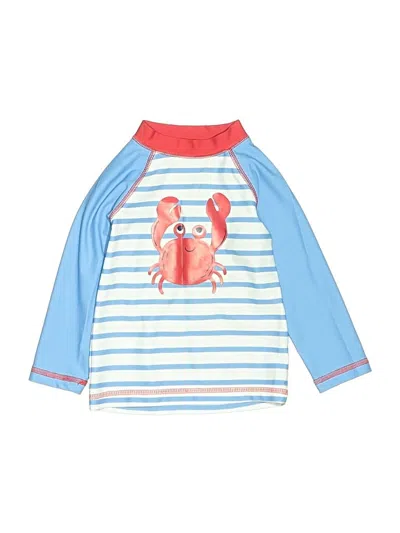 Pre-owned Little Me Kids' Rash Guard In Blue