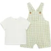 Little Me Romper & Tee Set In Multi