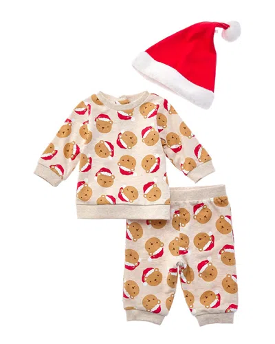Little Me Santa Bear Set In Multi