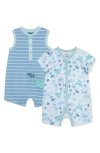 LITTLE ME LITTLE ME SEA LIFE 2-PACK ROMPERS