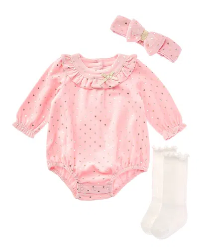 Little Me Shine Bubble Set In Pink