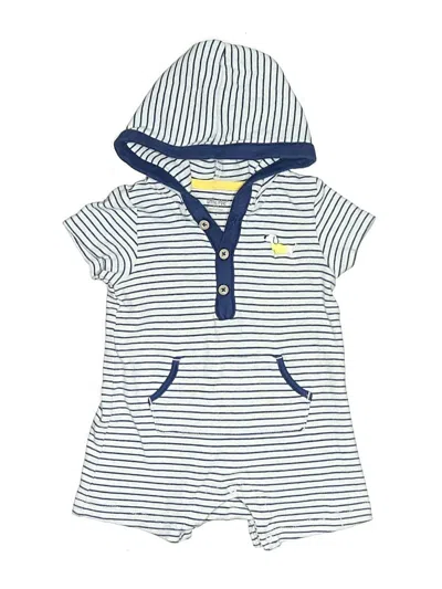 Pre-owned Little Me Babies' Short Sleeve Onesie In Blue