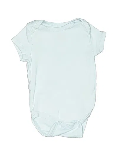 Pre-owned Little Me Babies' Short Sleeve Onesie In Blue