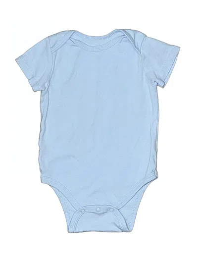 Pre-owned Little Me Babies' Short Sleeve Onesie In Blue