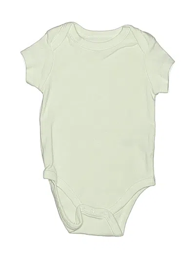 Pre-owned Little Me Babies' Short Sleeve Onesie In Green