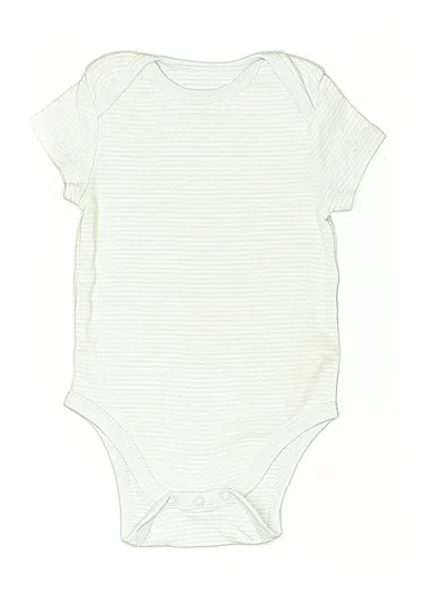 Pre-owned Little Me Babies' Short Sleeve Onesie In Green