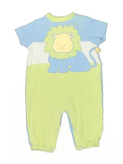 Pre-owned Little Me Babies' Short Sleeve Onesie In Green