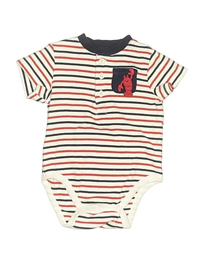 Pre-owned Little Me Babies' Short Sleeve Onesie In Ivory