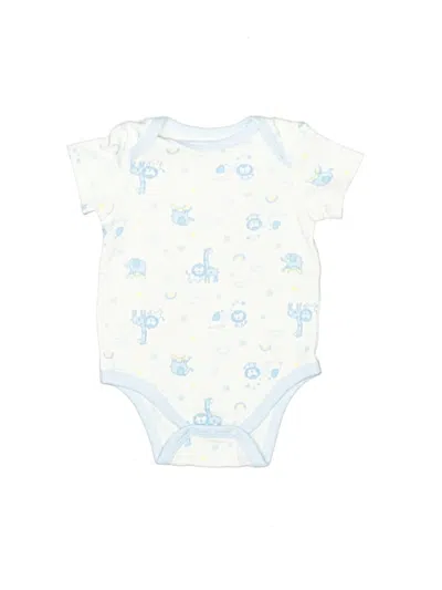 Pre-owned Little Me Babies' Short Sleeve Onesie In Ivory