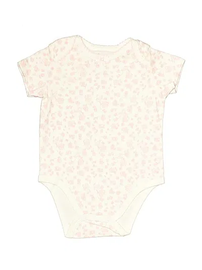 Pre-owned Little Me Babies' Short Sleeve Onesie In White