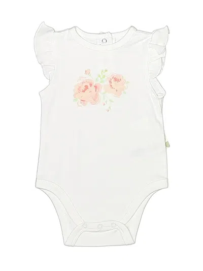 Little Me Babies' Short Sleeve Onesie In White