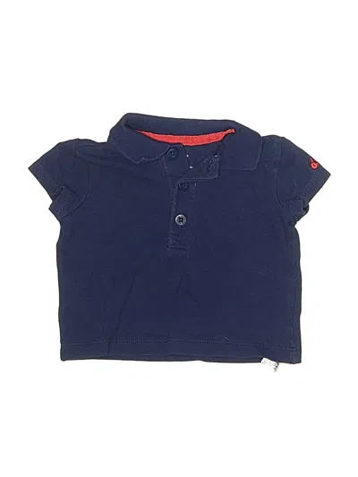 Pre-owned Little Me Babies' Short Sleeve Polo In Blue