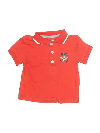 Pre-owned Little Me Babies' Short Sleeve Polo Shirt In Red