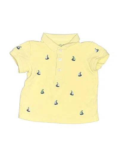 Pre-owned Little Me Babies' Short Sleeve Polo Shirt In Yellow