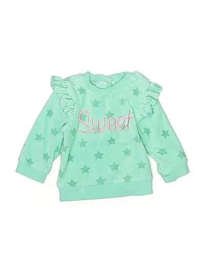Pre-owned Little Me Babies' Sweatshirt In Green