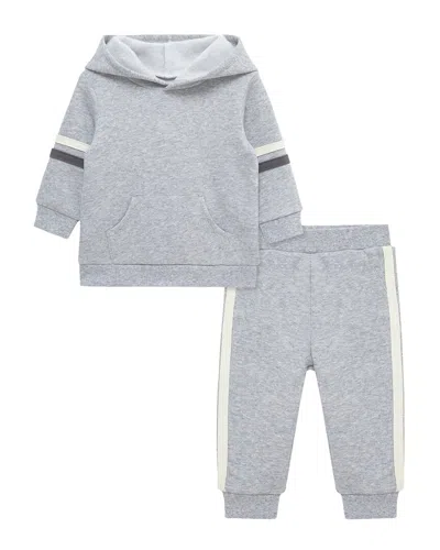Little Me Sweatshirt Set In Gray
