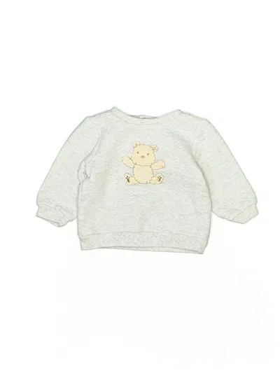 Pre-owned Little Me Babies' Sweatshirt In Silver