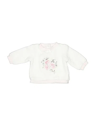 Pre-owned Little Me Babies' Sweatshirt In White