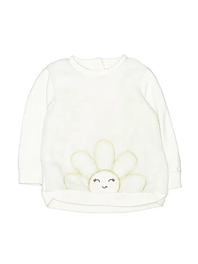 Pre-owned Little Me Kids' Sweatshirt In White