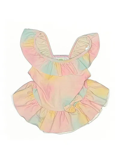Pre-owned Little Me Kids' Swimsuit Cover Up In Pink