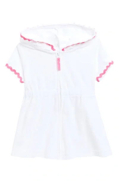 Little Me Babies'  Zip Swim Cover Up In White