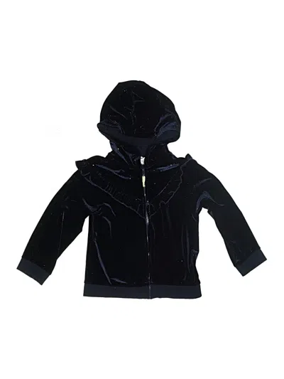 Pre-owned Little Me Kids' Zip Up Hoodie In Black