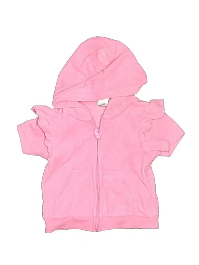 Pre-owned Little Me Babies' Zip Up Hoodie In Pink