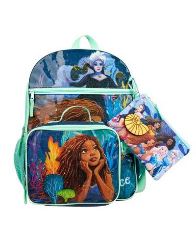 Little Mermaid Kids' Girl's 5 Pc Backpack Set In Multi