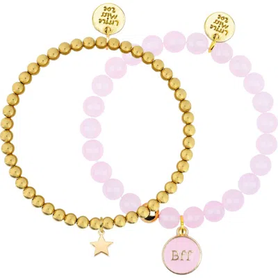 Little Miss Zoe Kids'  Bff Gemstone Bracelet Duo