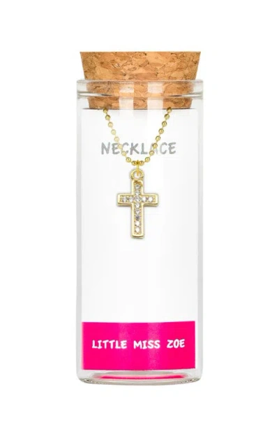 Little Miss Zoe Kids'  Cross Charm Necklace