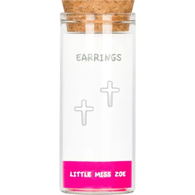 Little Miss Zoe Kids'  Cross Stud Earrings