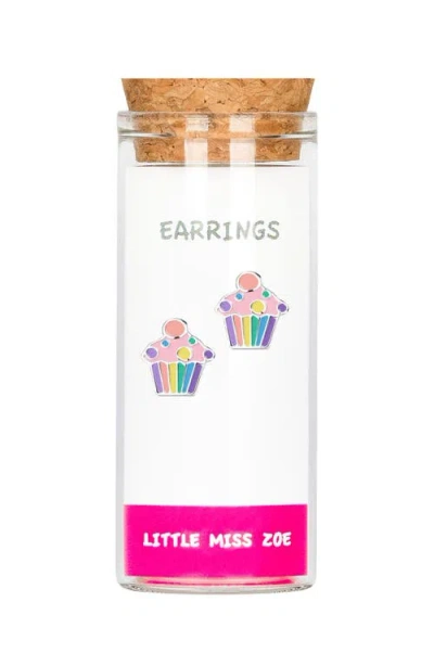 Little Miss Zoe Kids'  Cupcake Stud Earrings