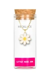 Little Miss Zoe Flower Charm Necklace In White