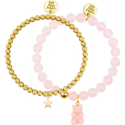 Little Miss Zoe Kids'  Gummy Bear Gemstone Bracelet Duo