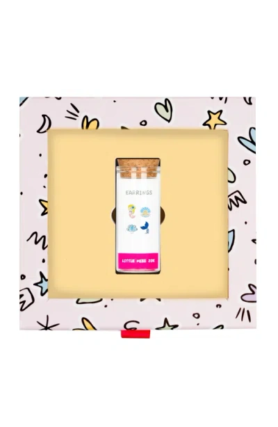 Little Miss Zoe Kids Fair Food Earrings Gift Set In Brown